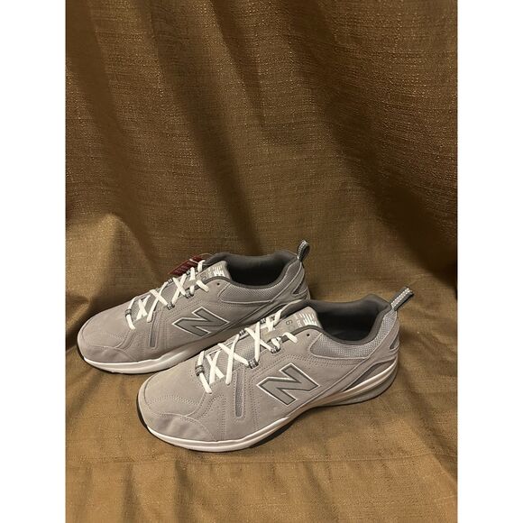 NWT New Balance MX608V5 Men Training Athletic Shoes Grey Suded Leather Size 16 - Picture 1 of 6